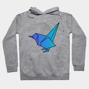 Origami Blue Bird Hoodie